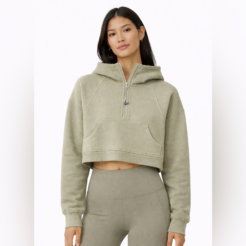 ✨Lululemon Scuba Half-Zip Hooded Sweatshirt | Light Olive